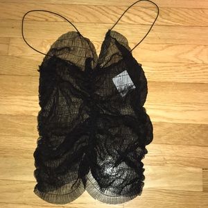 NWT sheer black cami
